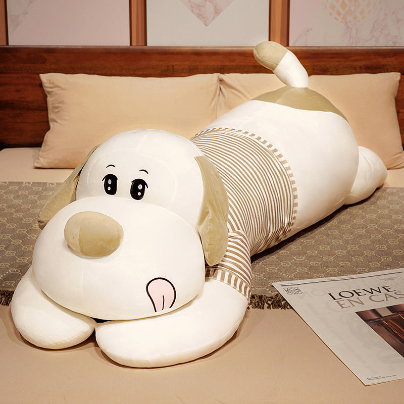 Soft Striped Dog Doll Plush Toy