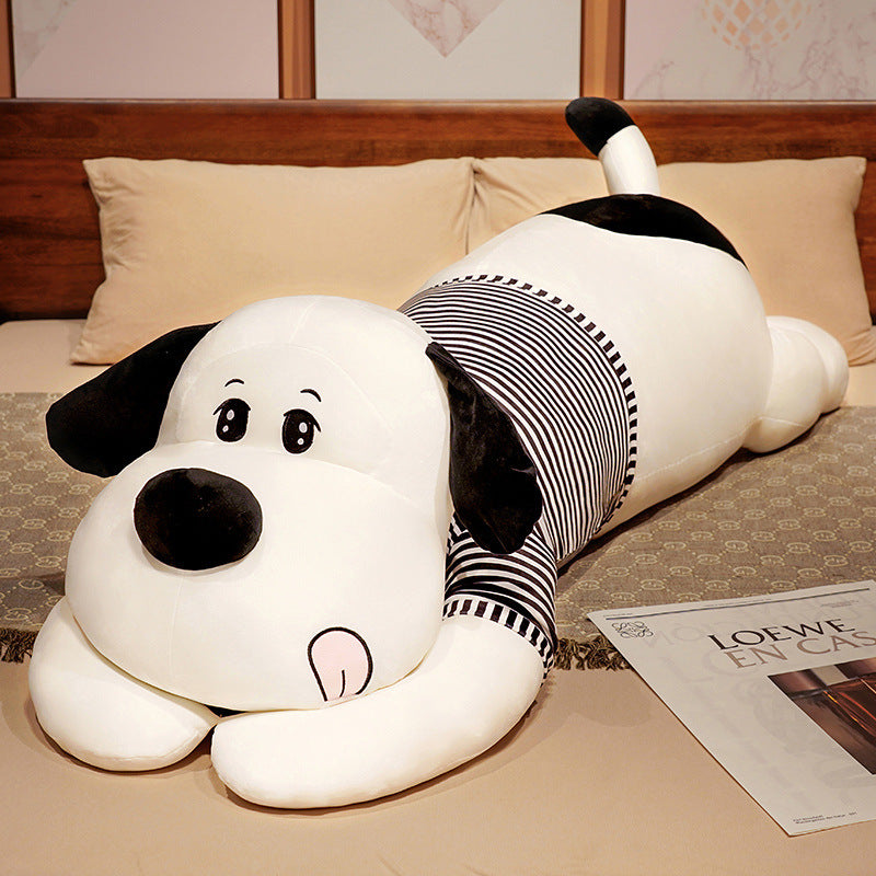 Soft Striped Dog Doll Plush Toy