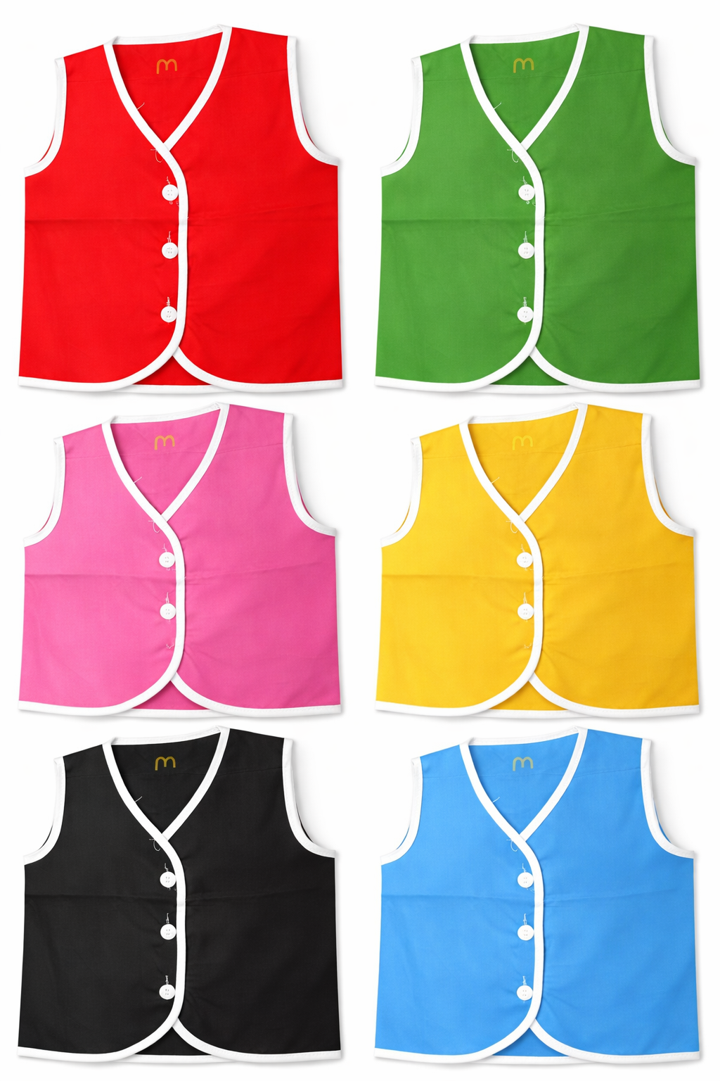 Baby Cotton Sadra | Soft Sleeveless Jacket for Newborn & Infants