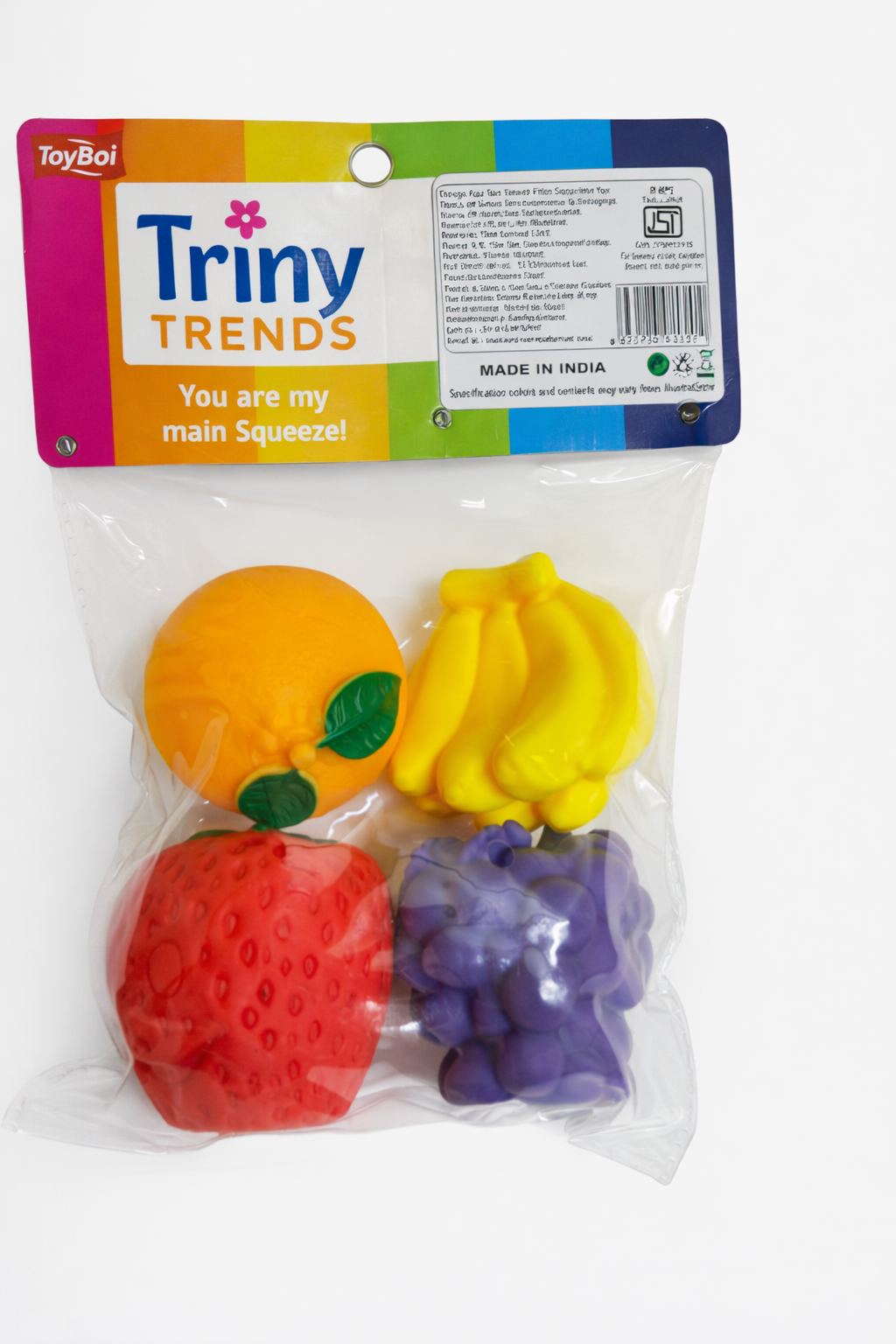 Cute Fruit Design Soft Squeeze Toy for Kids – Fun, Safe & Easy to Press